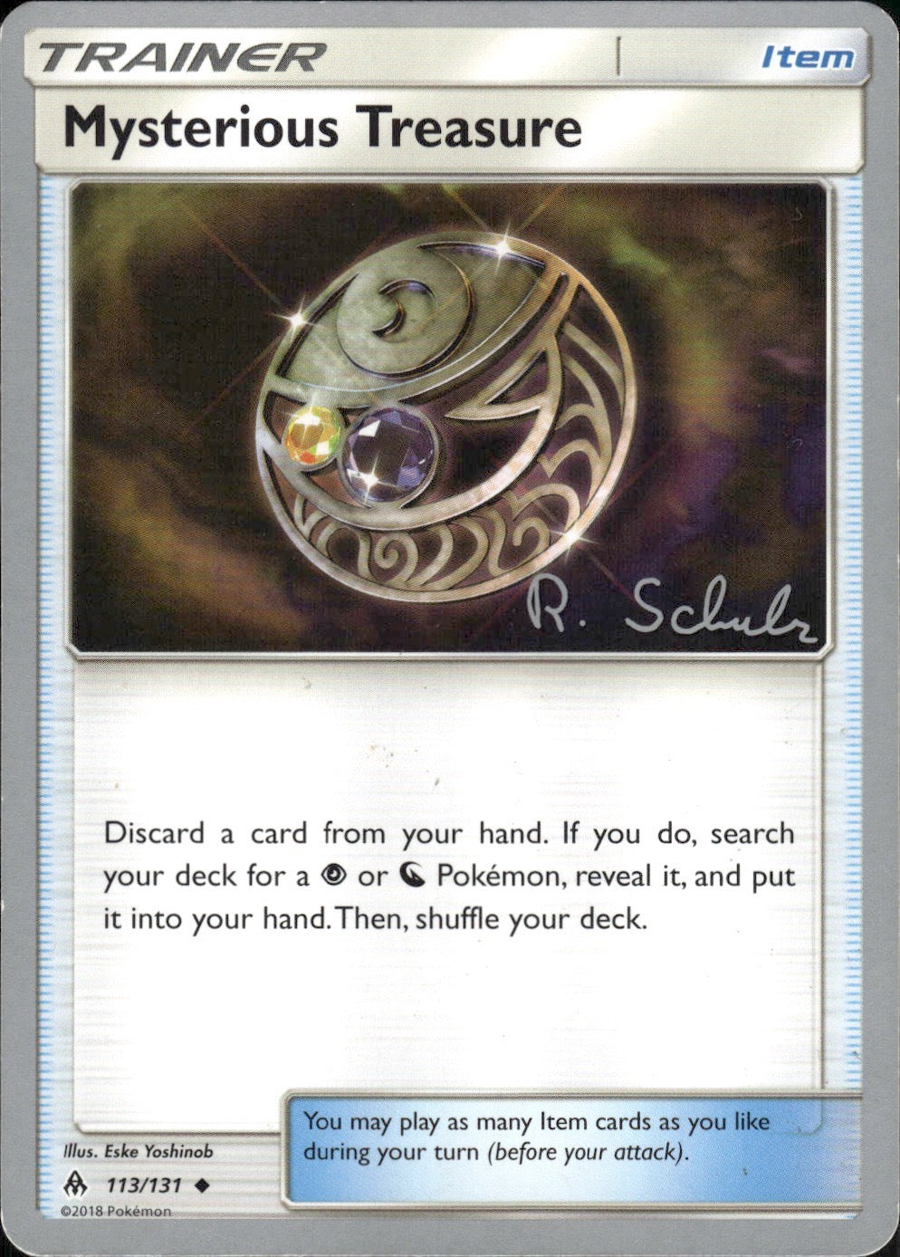 Mysterious Treasure (Robin Schulz) 113/131 World Championship Decks Pokemon LP