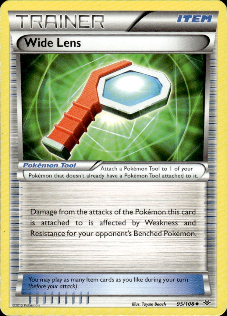 Wide Lens 95/108 Uncommon Roaring Skies Pokemon Lightly Played