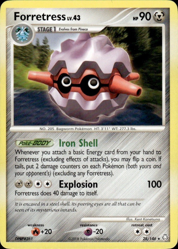 Forretress 28/146 Rare Legends Awakened Pokemon Lightly Played