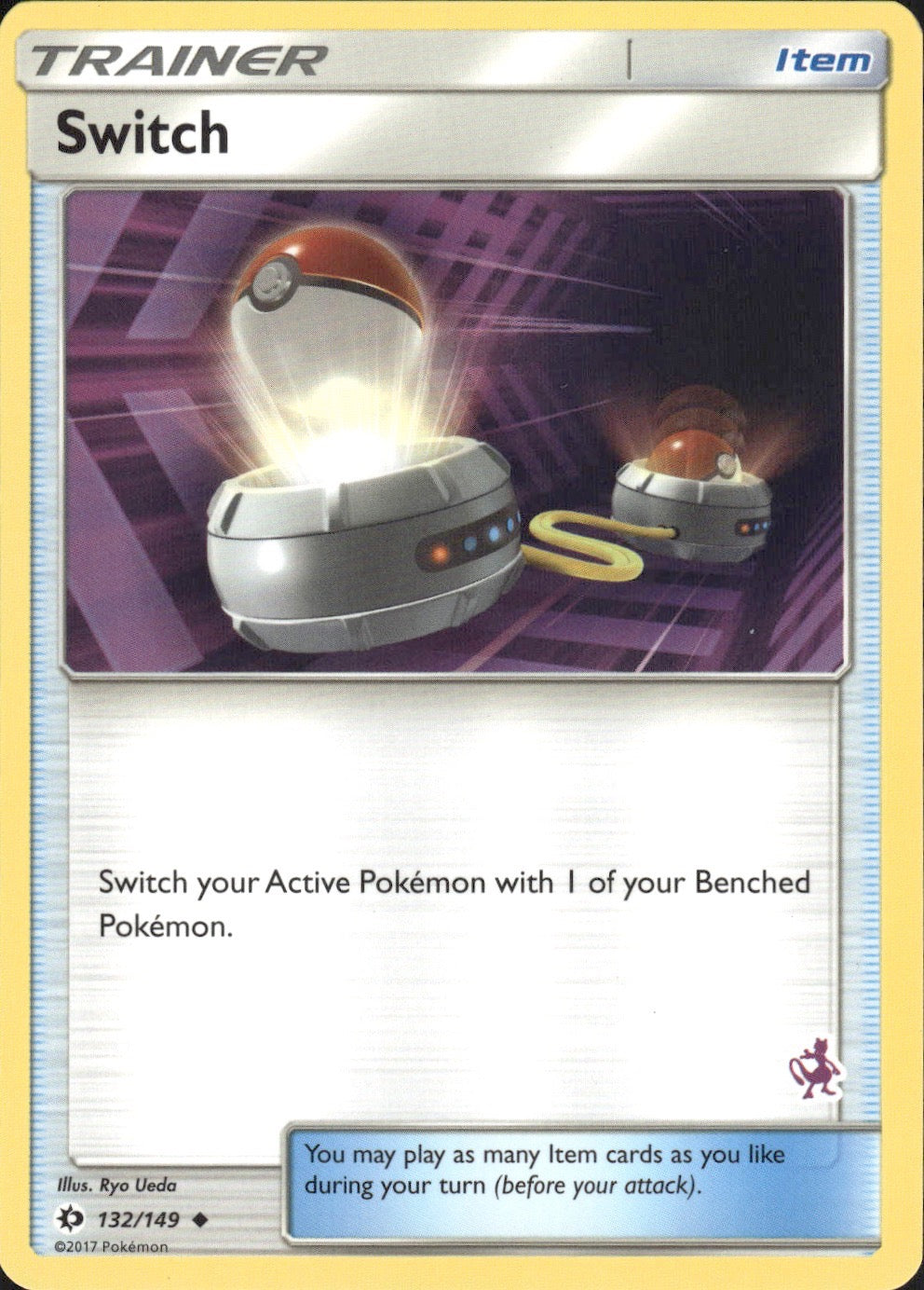 Switch (Mewtwo Stamped) 132/149 Promo Battle Academy Pokemon Lightly Played
