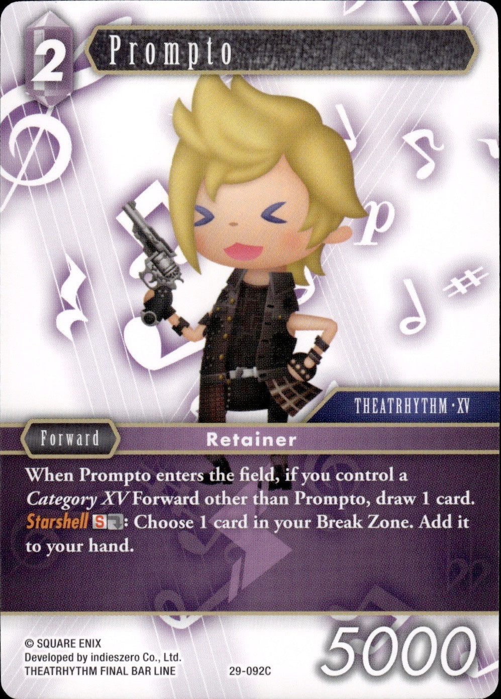 Prompto 29-092C Common Blissful Eternity Final Fantasy Near Mint
