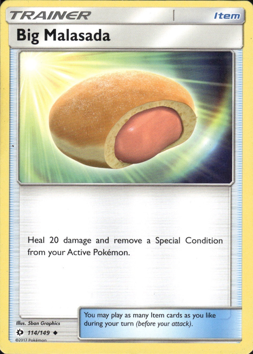 Big Malasada 114/149 Uncommon SM Base Set Pokemon Lightly Played