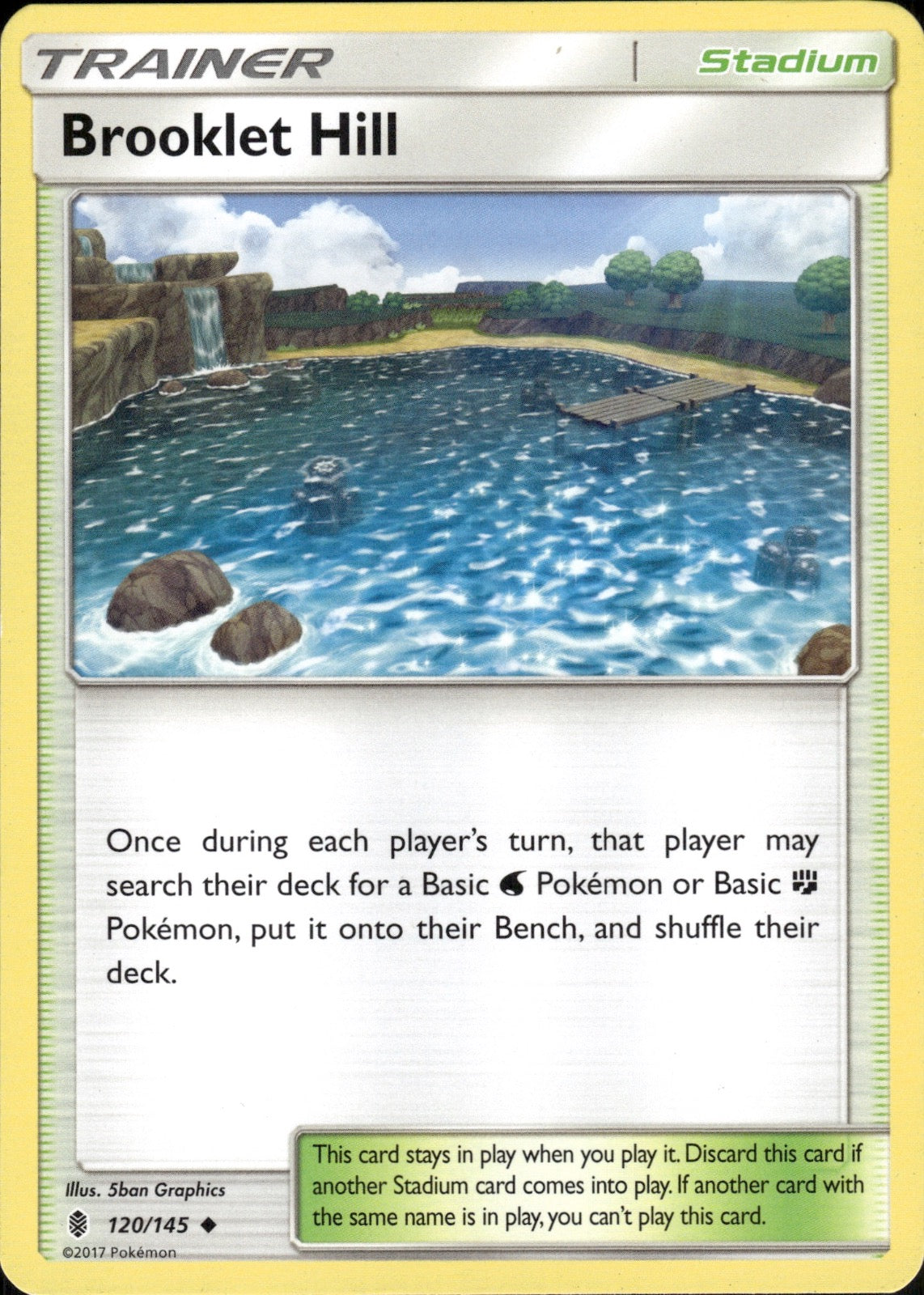 Brooklet Hill 120/145 Uncommon Guardians Rising Pokemon Lightly Played