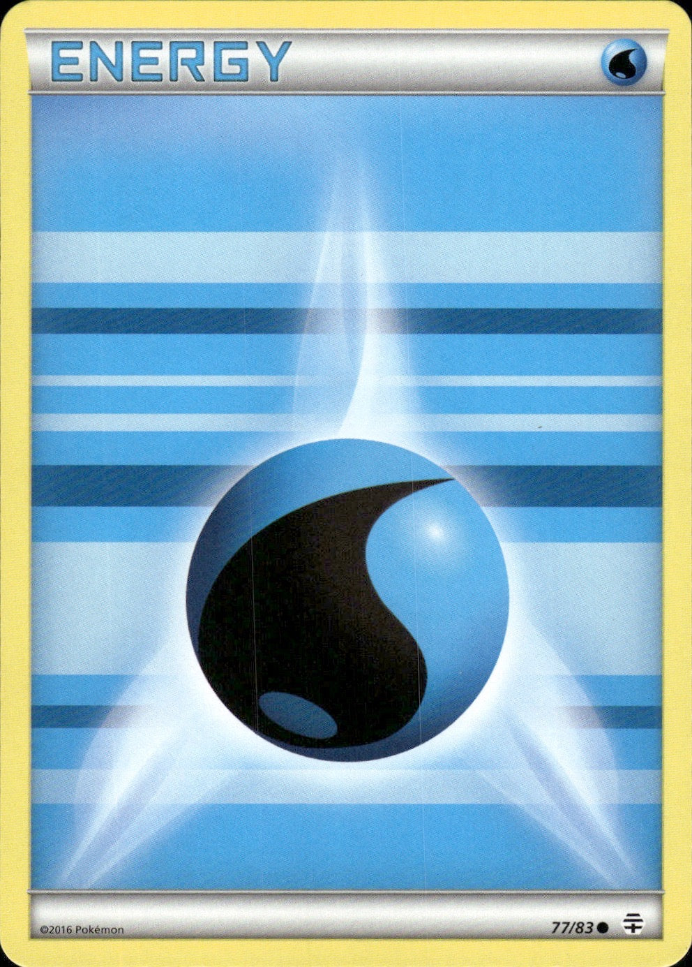 Water Energy 77/83 Common Generations Pokemon Lightly Played