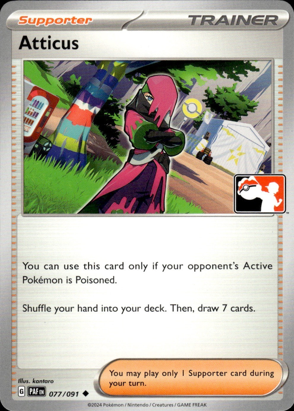 Atticus 077/091 Uncommon Prize Pack Series Cards Pokemon Near Mint
