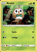 Rowlet 9/149 Common SM Base Set Pokemon Lightly Played