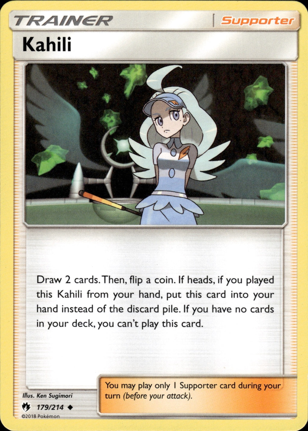 Kahili 179/214 Uncommon Lost Thunder Pokemon Lightly Played