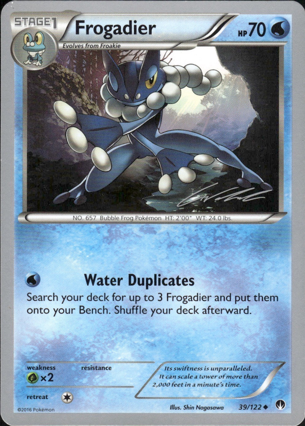 Frogadier (Cody Walinski) 39/122 Uncommon World Championship Decks Pokemon LP