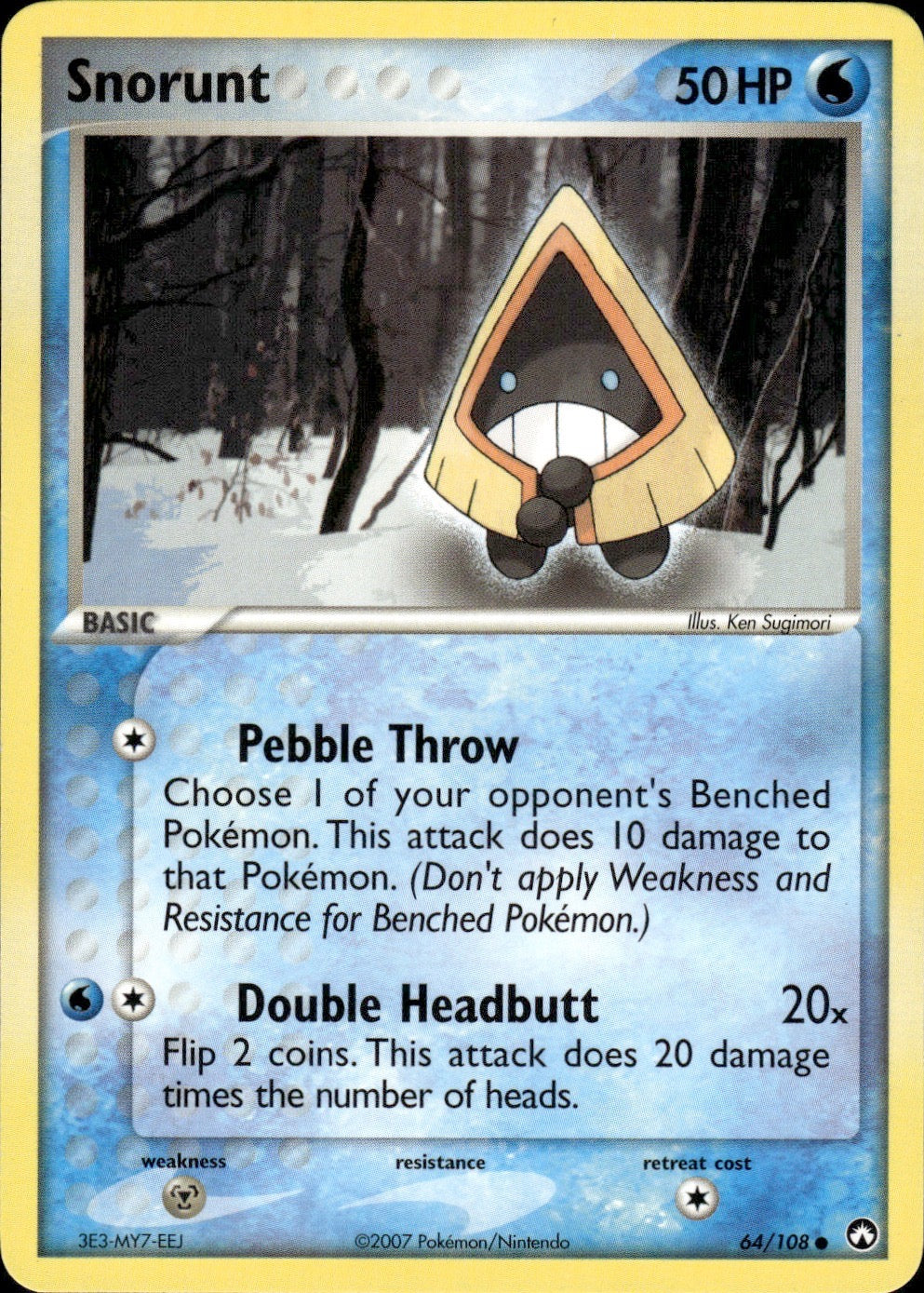 Snorunt 64/108 Common Power Keepers Pokemon Lightly Played