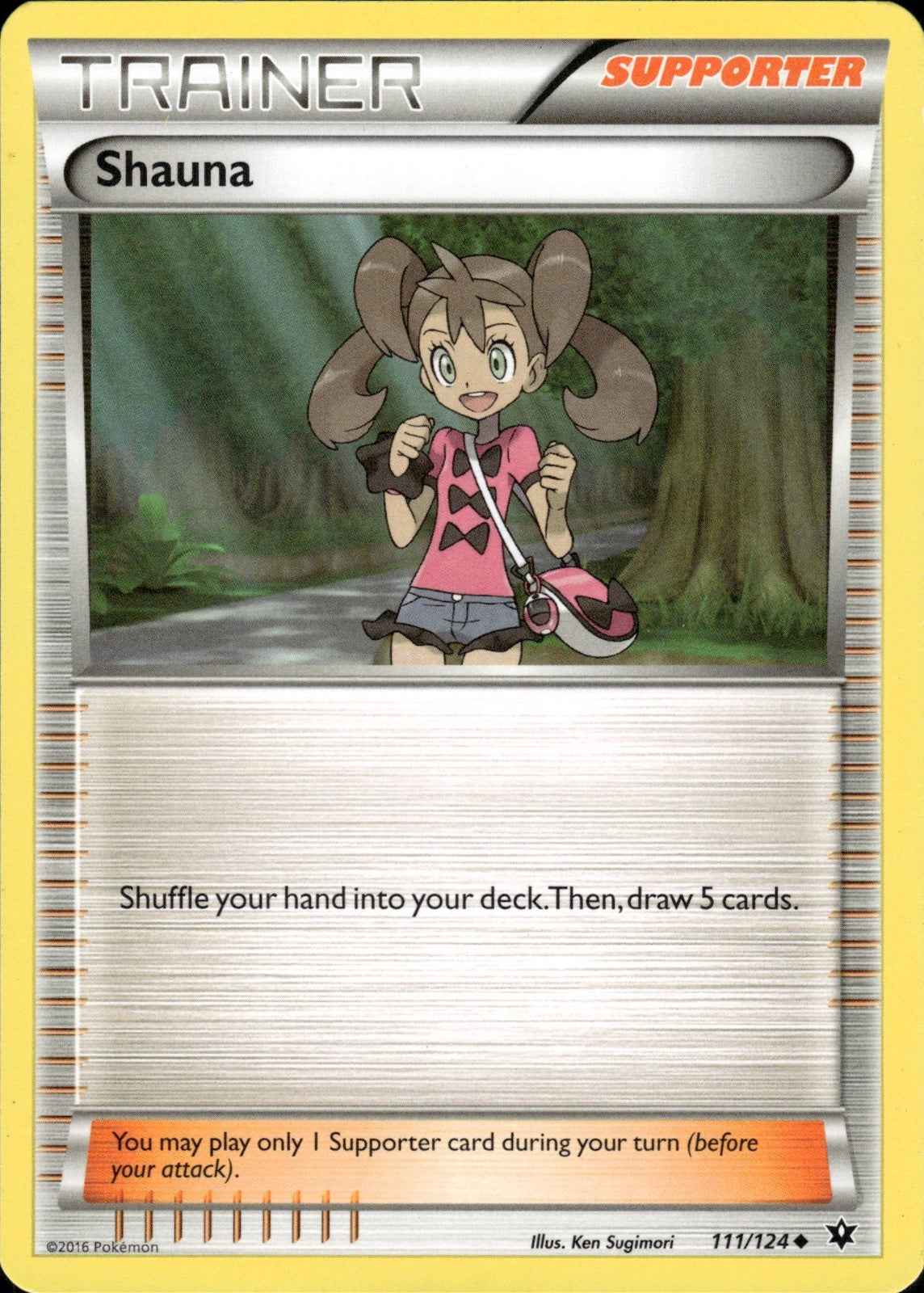 Shauna 111/124 Uncommon Fates Collide Pokemon Lightly Played