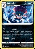 Weavile 087/172 Uncommon Brilliant Stars Pokemon Lightly Played
