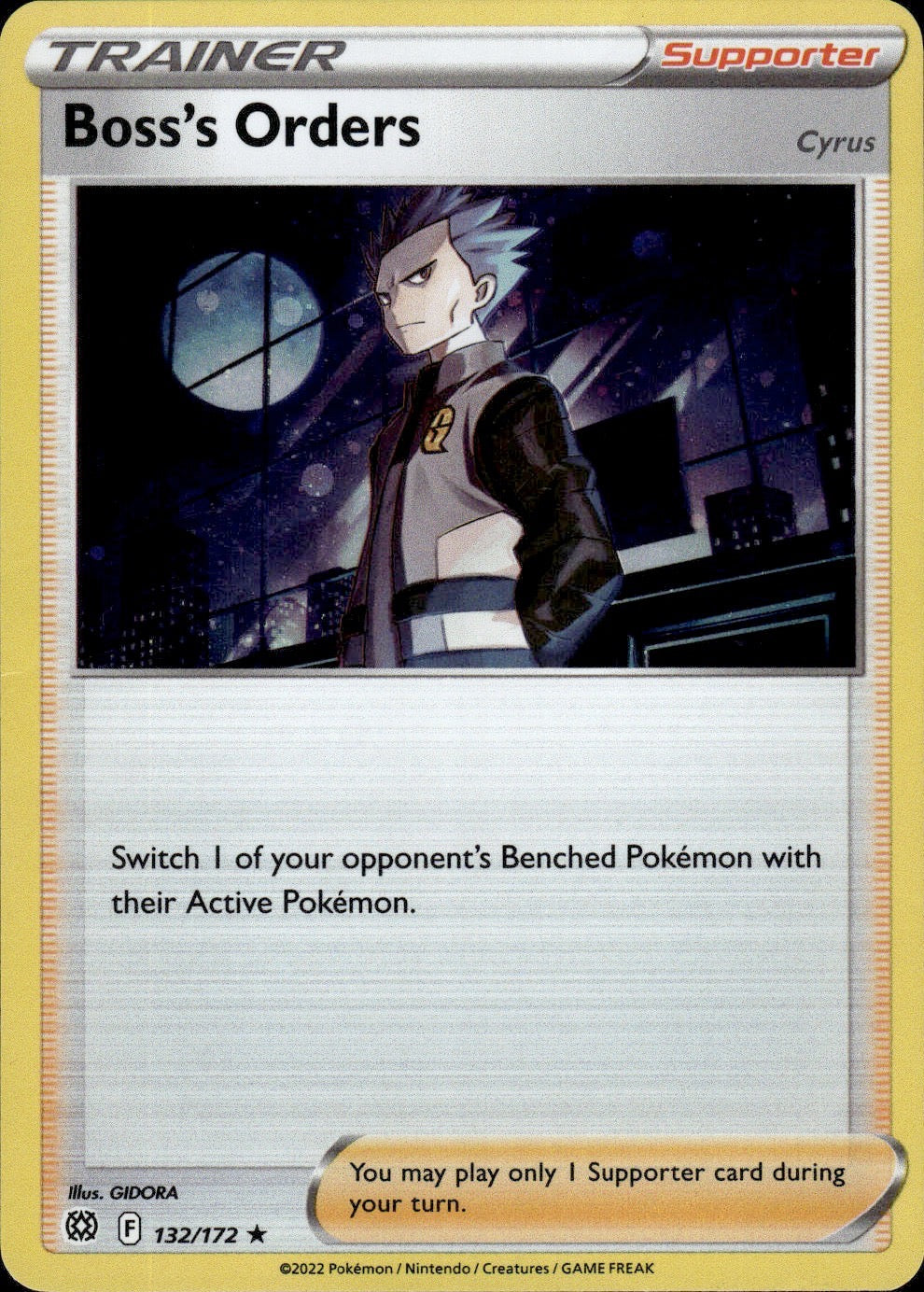 Boss's Orders 132/172 Holo Rare Brilliant Stars Pokemon Lightly Played