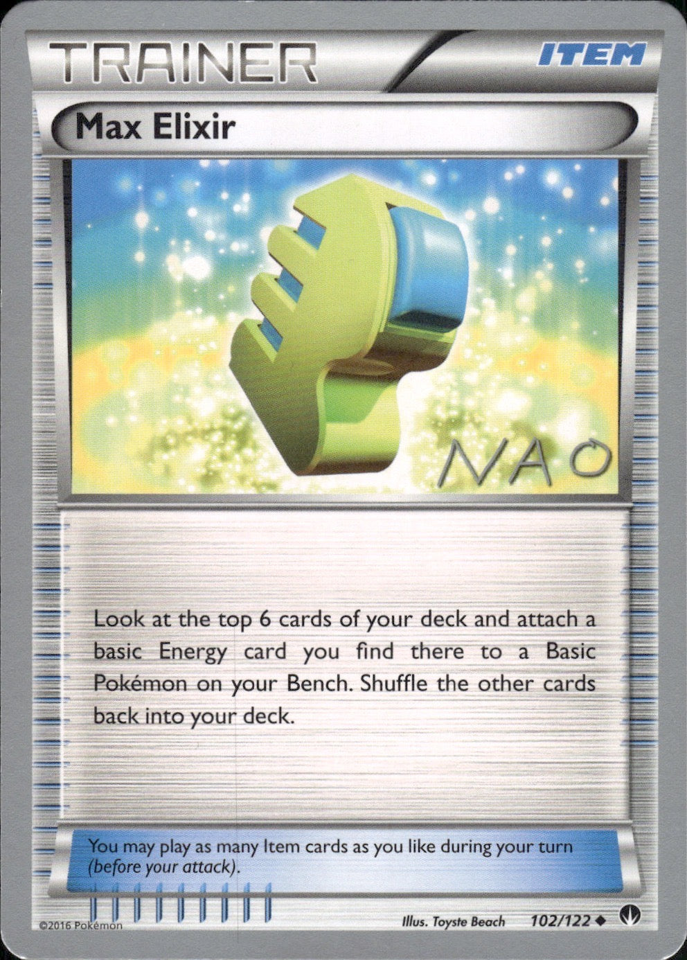 Max Elixir (Naohito Inoue) 102/122 Uncommon World Championship Decks Pokemon LP