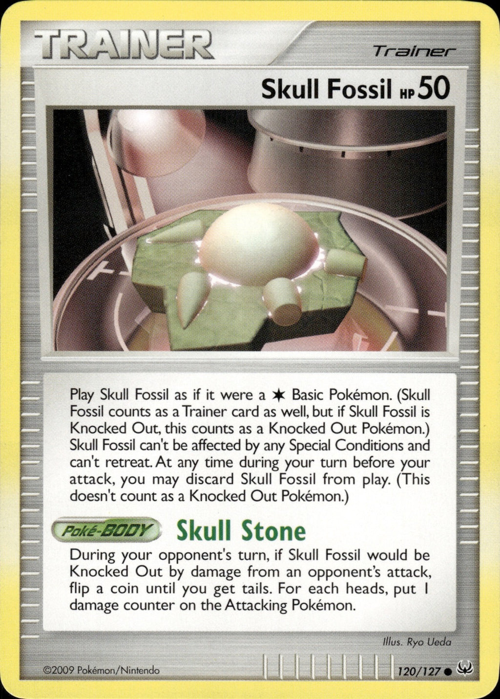 Skull Fossil 120/127 Common Platinum Pokemon Lightly Played