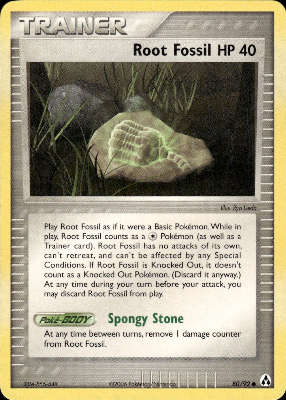 Root Fossil 80/92 Common Legend Maker Pokemon Lightly Played