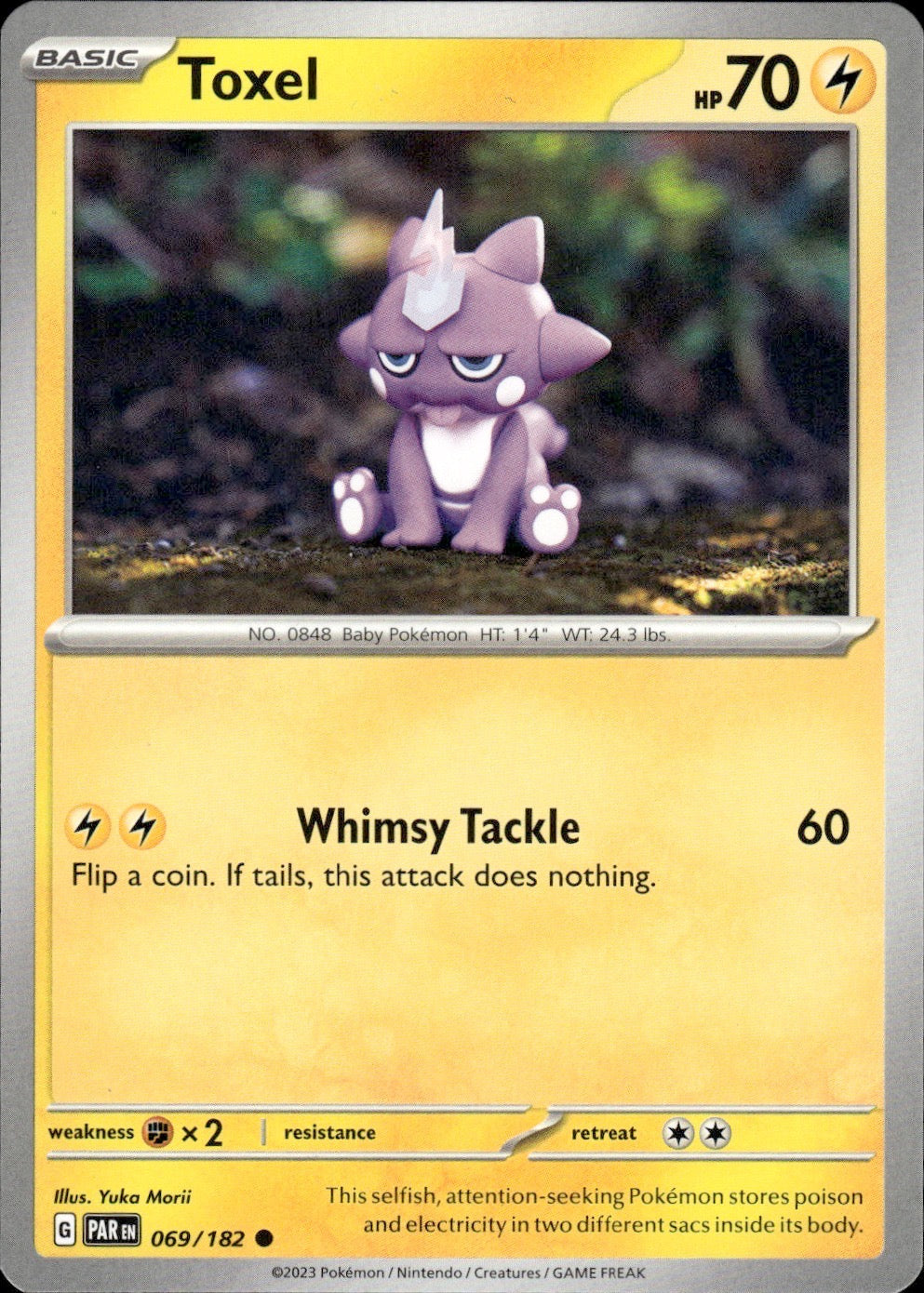 Toxel 069/182 Common Paradox Rift Pokemon Lightly Played