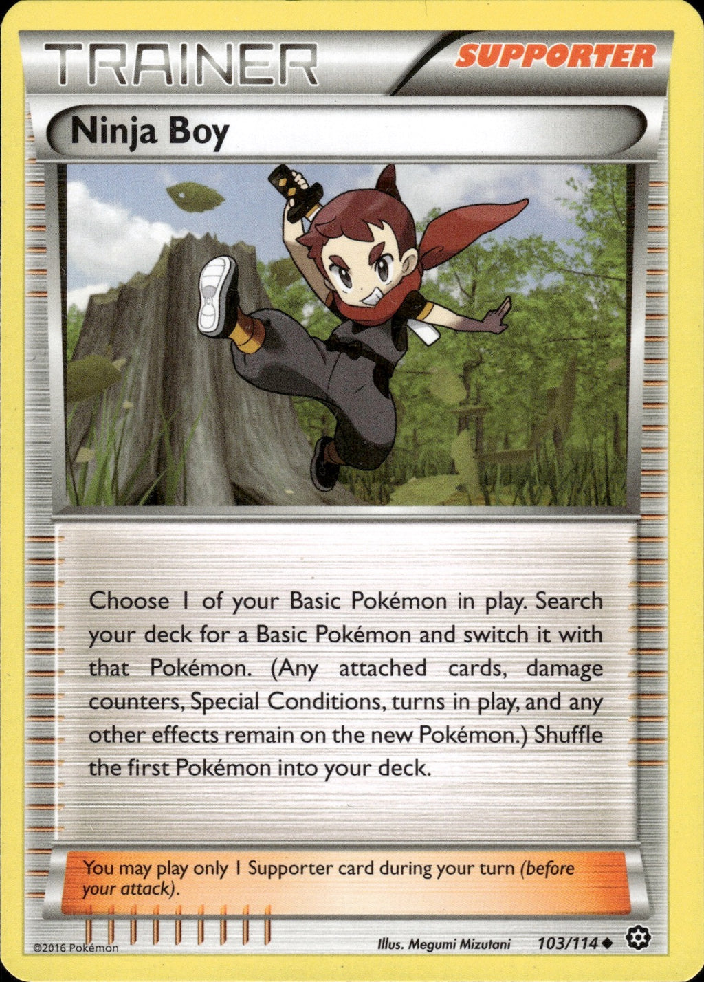 Ninja Boy 103/114 Uncommon Steam Siege Pokemon Lightly Played