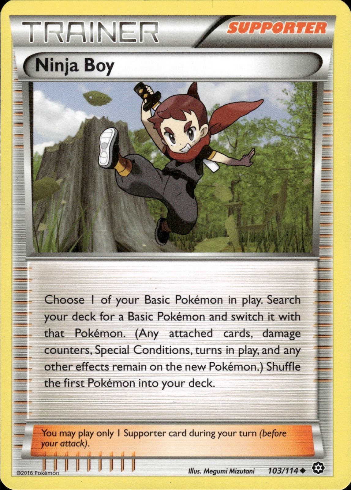 Ninja Boy 103/114 Uncommon Steam Siege Pokemon Lightly Played