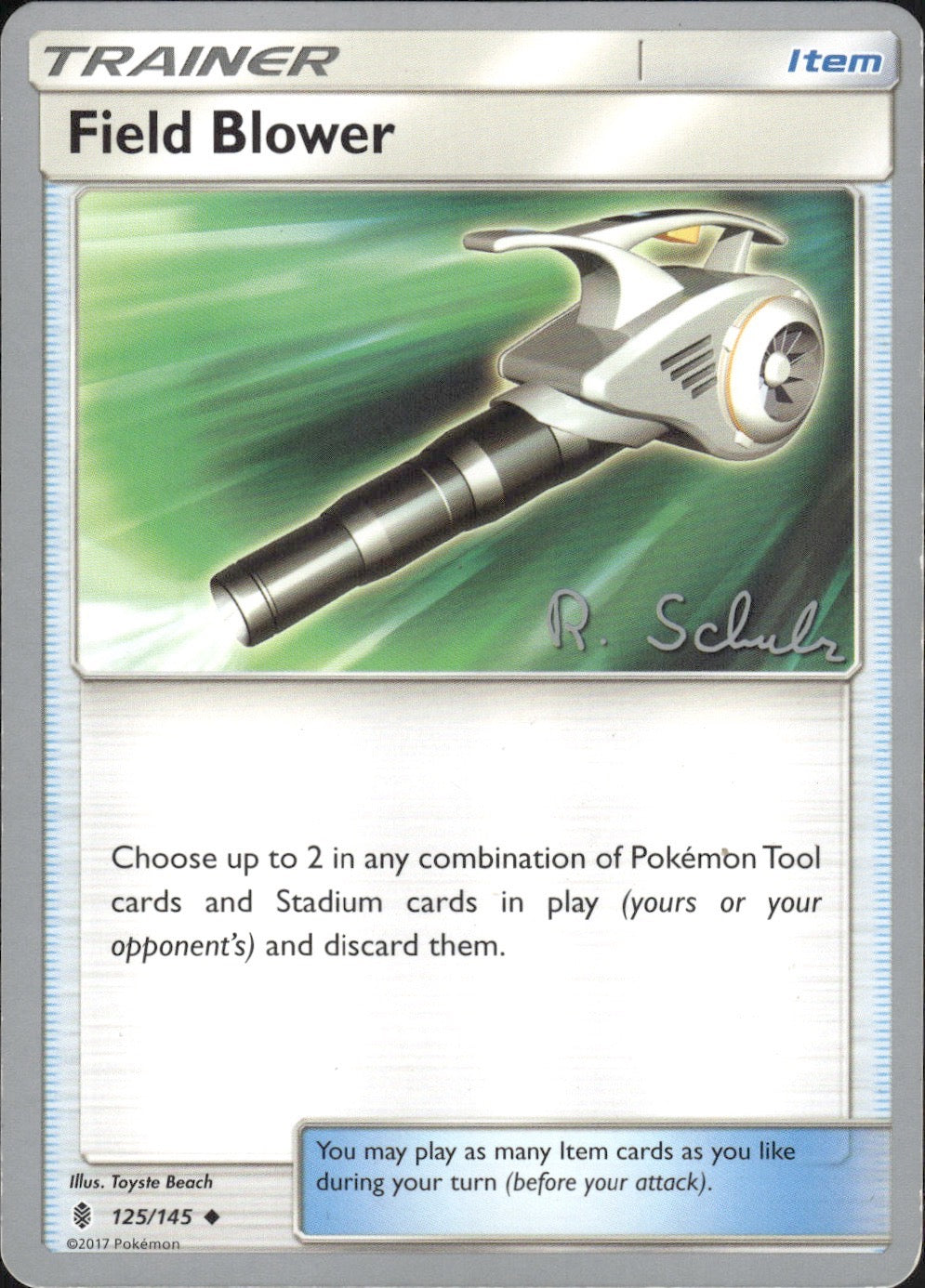 Field Blower (Robin Schulz) 125/145 Uncommon World Championship Decks Pokemon LP