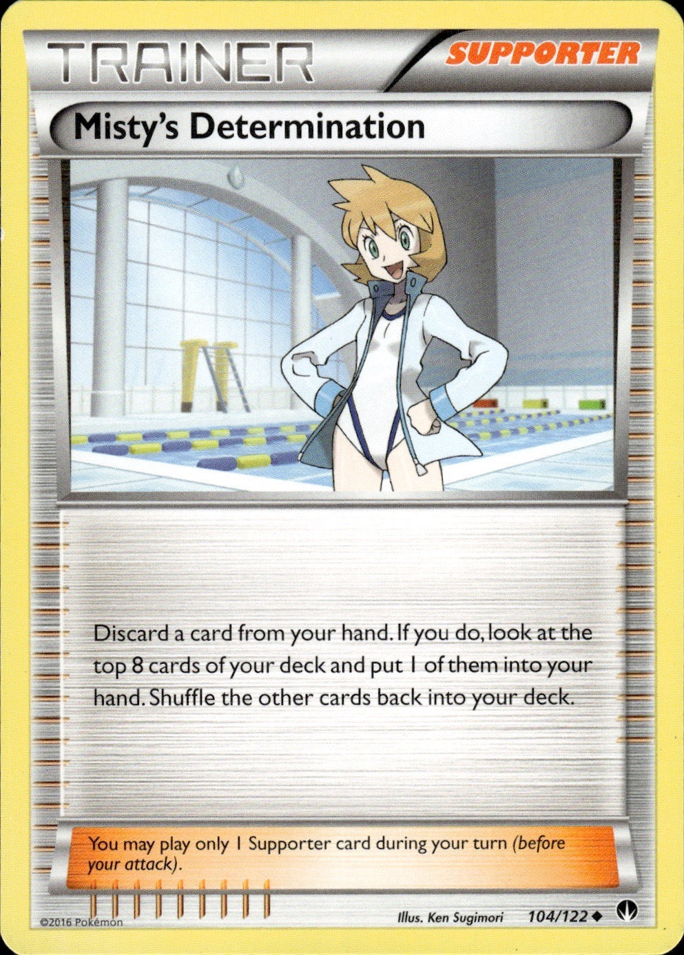 Misty's Determination 104/122 Uncommon BREAKpoint Pokemon Lightly Played