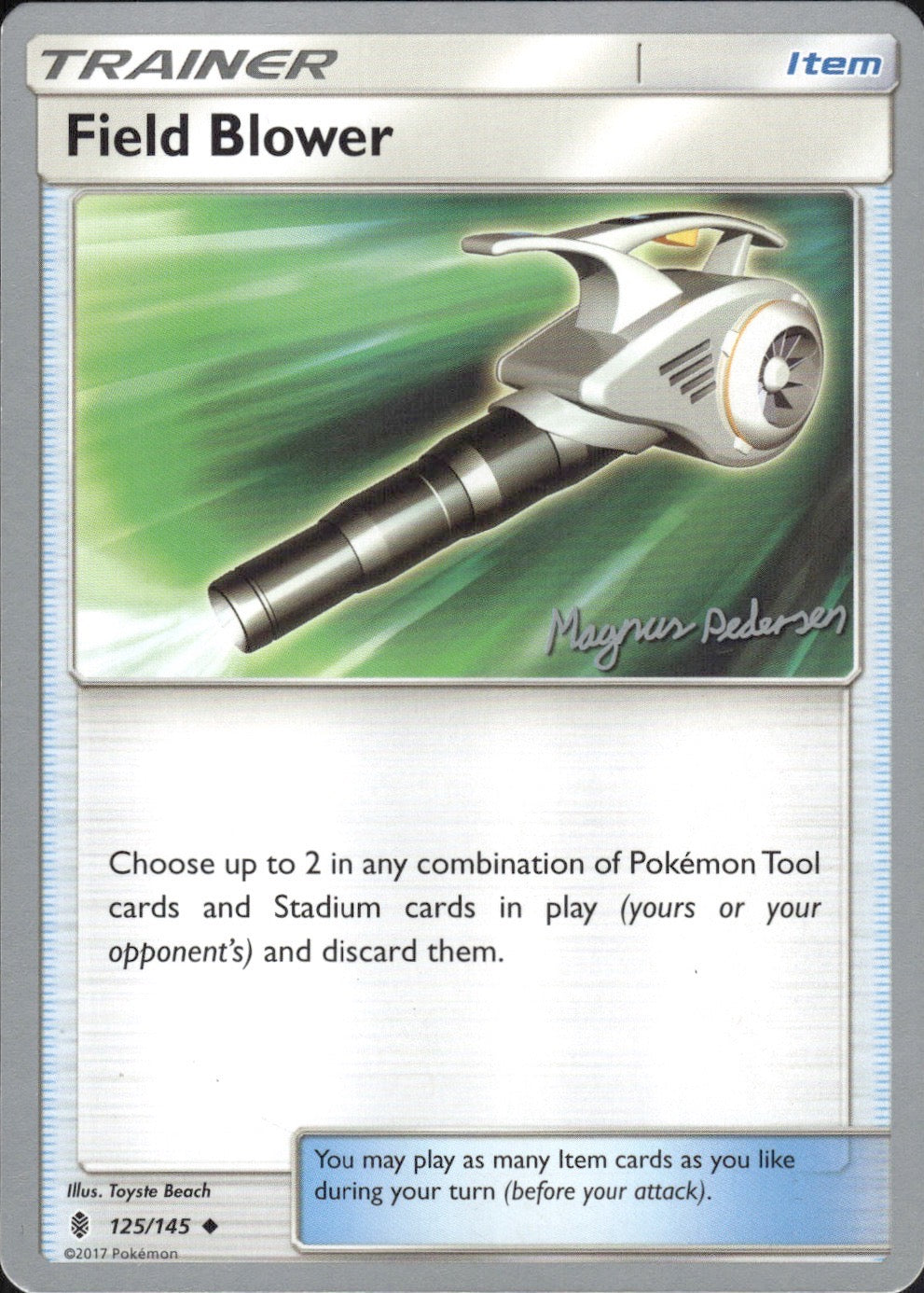 Field Blower (Magnus Pedersen) 125/145 World Championship Decks Pokemon LP