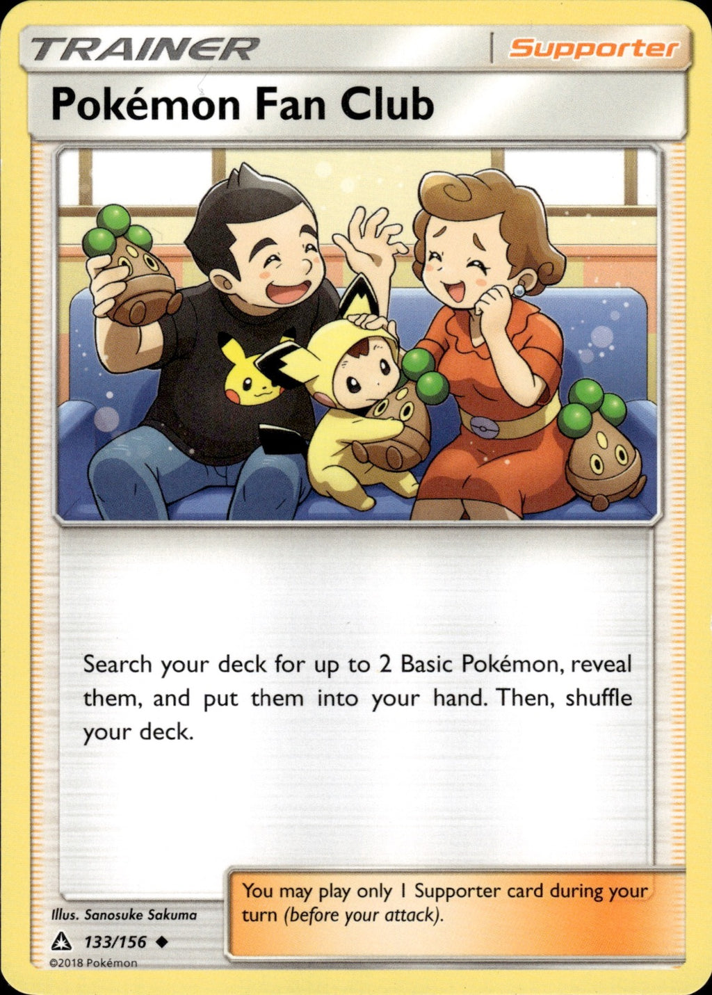 Pokemon Fan Club (#28 Pikachu Stamped) 133/156 Promo Battle Academy Pokemon LP