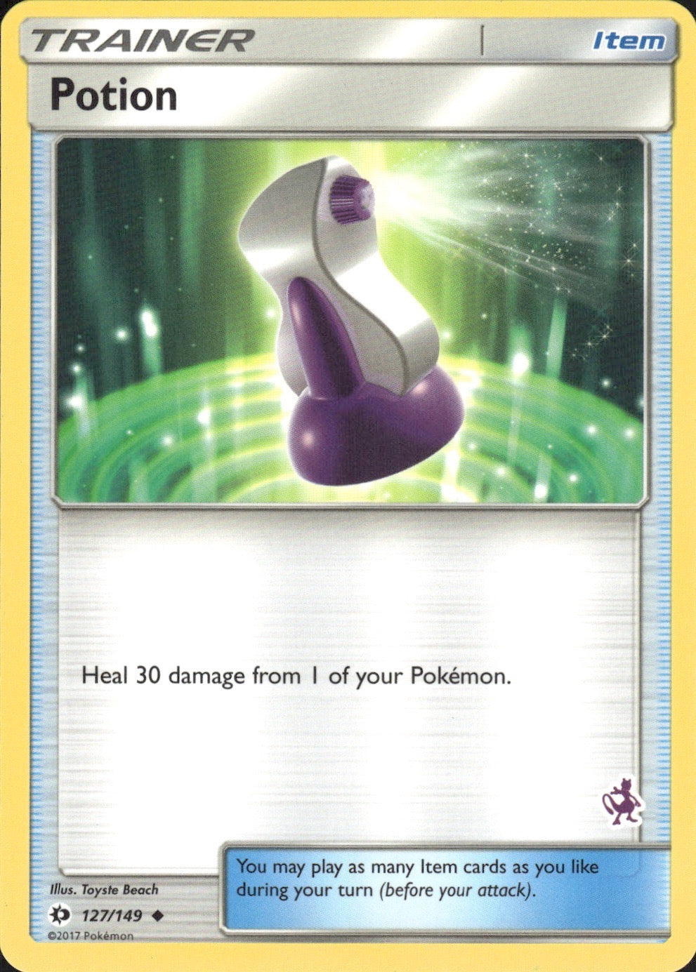 Potion (Mewtwo Stamped) 127/149 Promo Battle Academy Pokemon Lightly Played