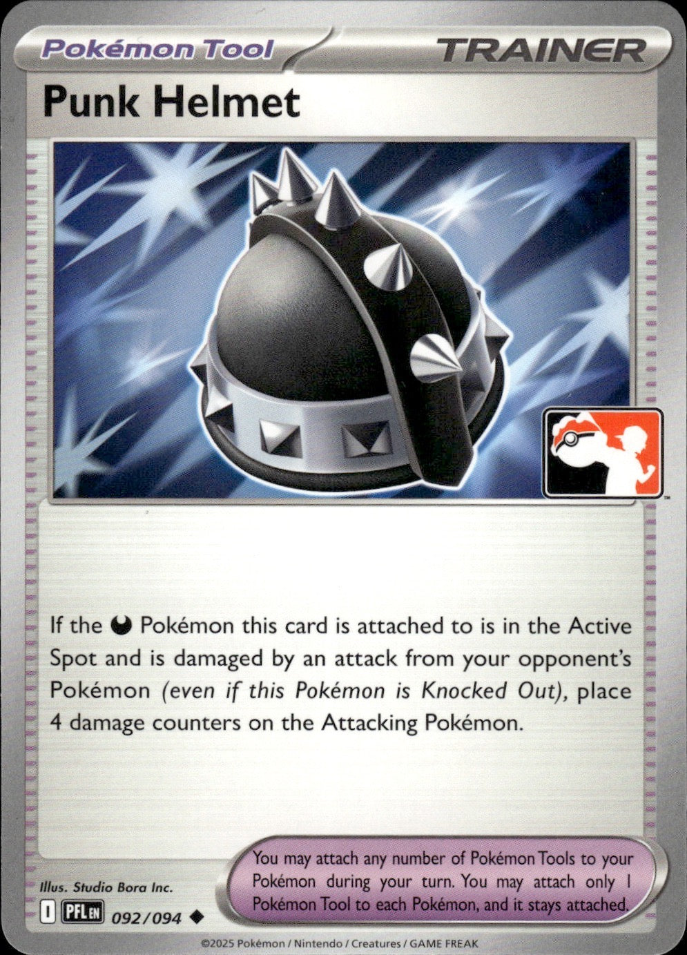 Punk Helmet 092/094 Uncommon Prize Pack Series Cards Pokemon Near Mint
