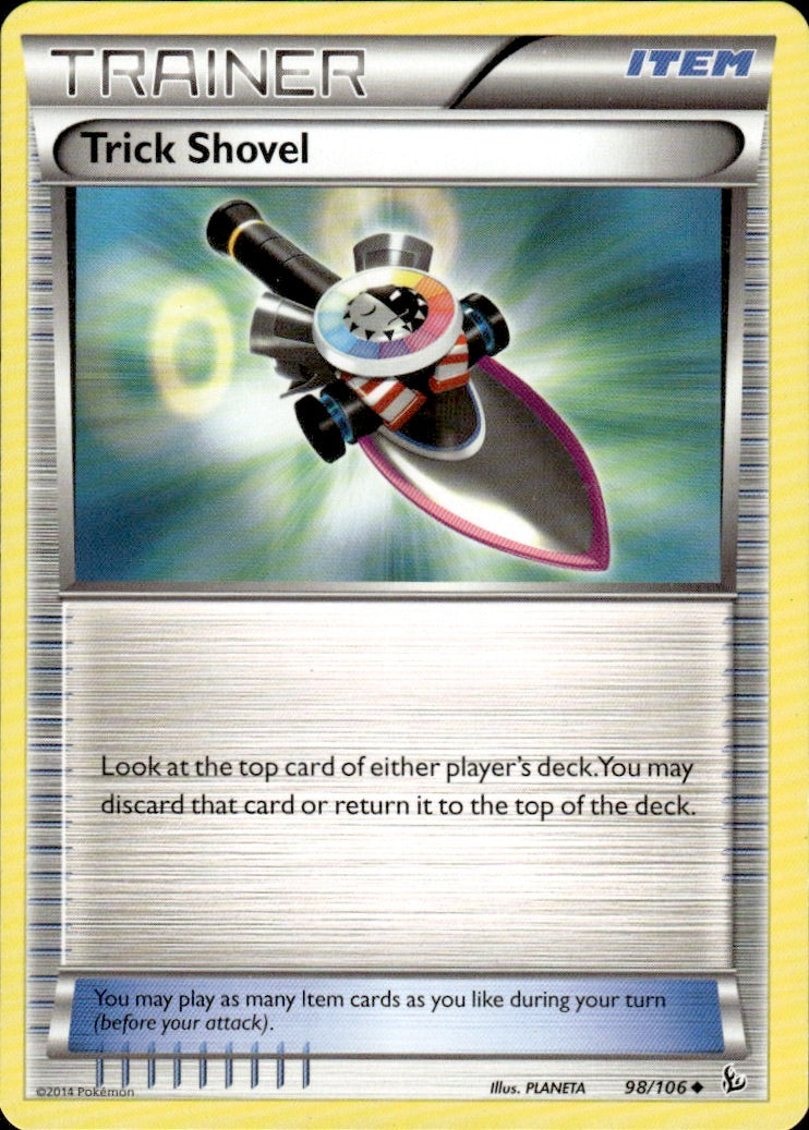 Trick Shovel 98/106 Uncommon Flashfire Pokemon Lightly Played