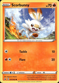 Scorbunny 031/202 Common Sword & Shield Pokemon Lightly Played