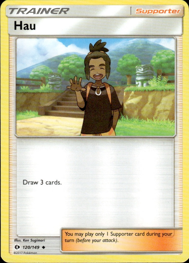 Hau (#42 Pikachu Stamped) 120/149 Promo Battle Academy Pokemon Lightly Played