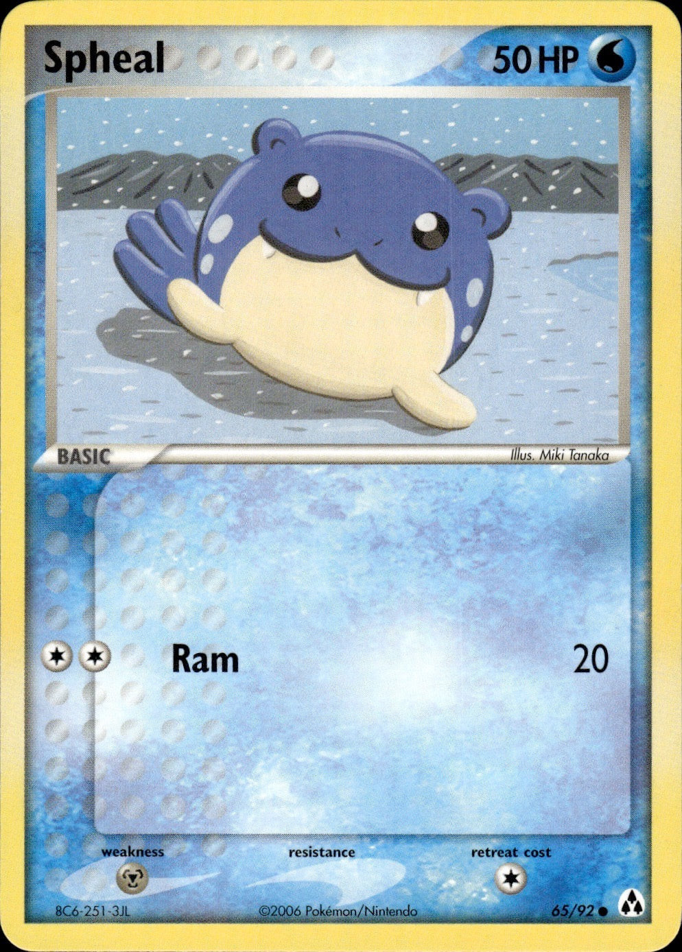 Spheal 65/92 Common Legend Maker Pokemon Lightly Played