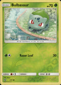 Bulbasaur 1/73 Common Shining Legends Pokemon Reverse Holo Lightly Played