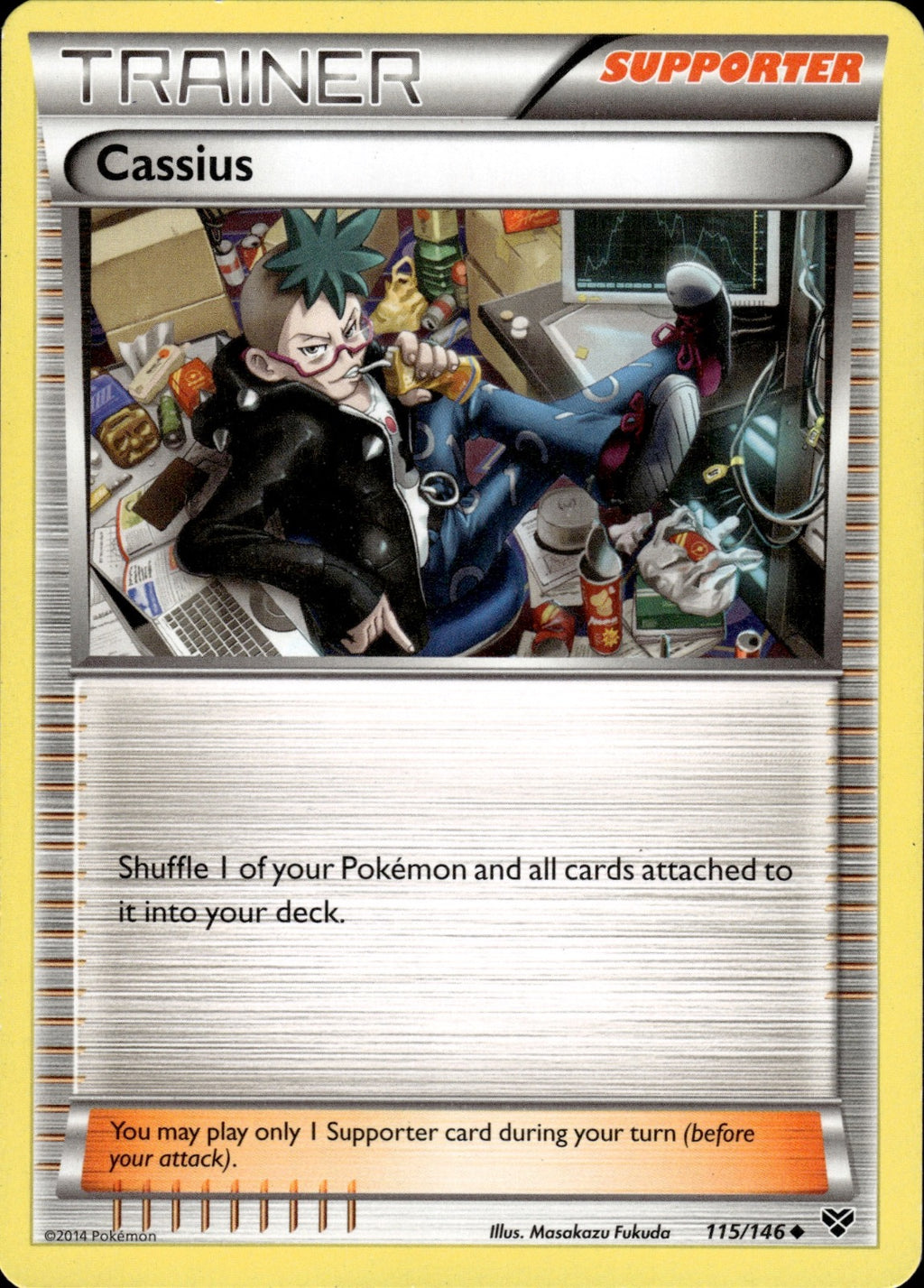 Cassius 115/146 Uncommon XY Base Set Pokemon Lightly Played