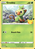 Grookey 008/025 Promo McDonald's 25th Anniversary Promos Pokemon Lightly Played