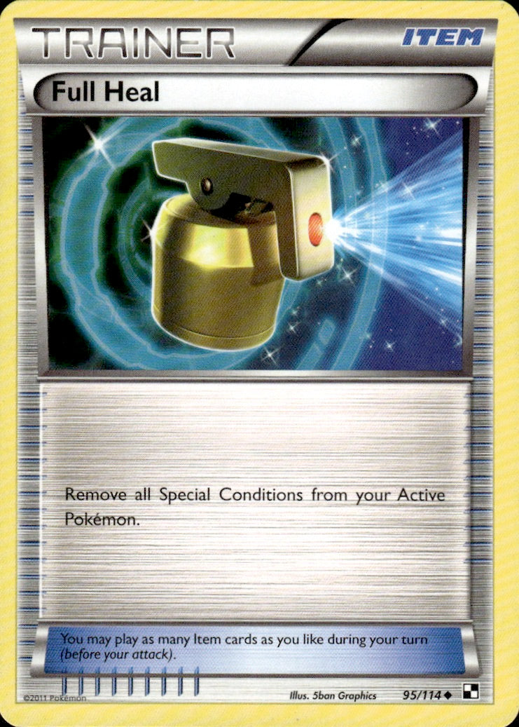Full Heal 95/114 Uncommon Black & White Pokemon Lightly Played