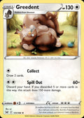 Greedent 151/196 Rare Lost Origin Pokemon Lightly Played