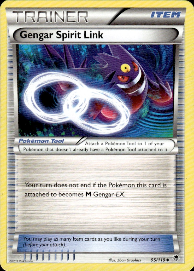Gengar Spirit Link 95/119 Uncommon Phantom Forces Pokemon Lightly Played
