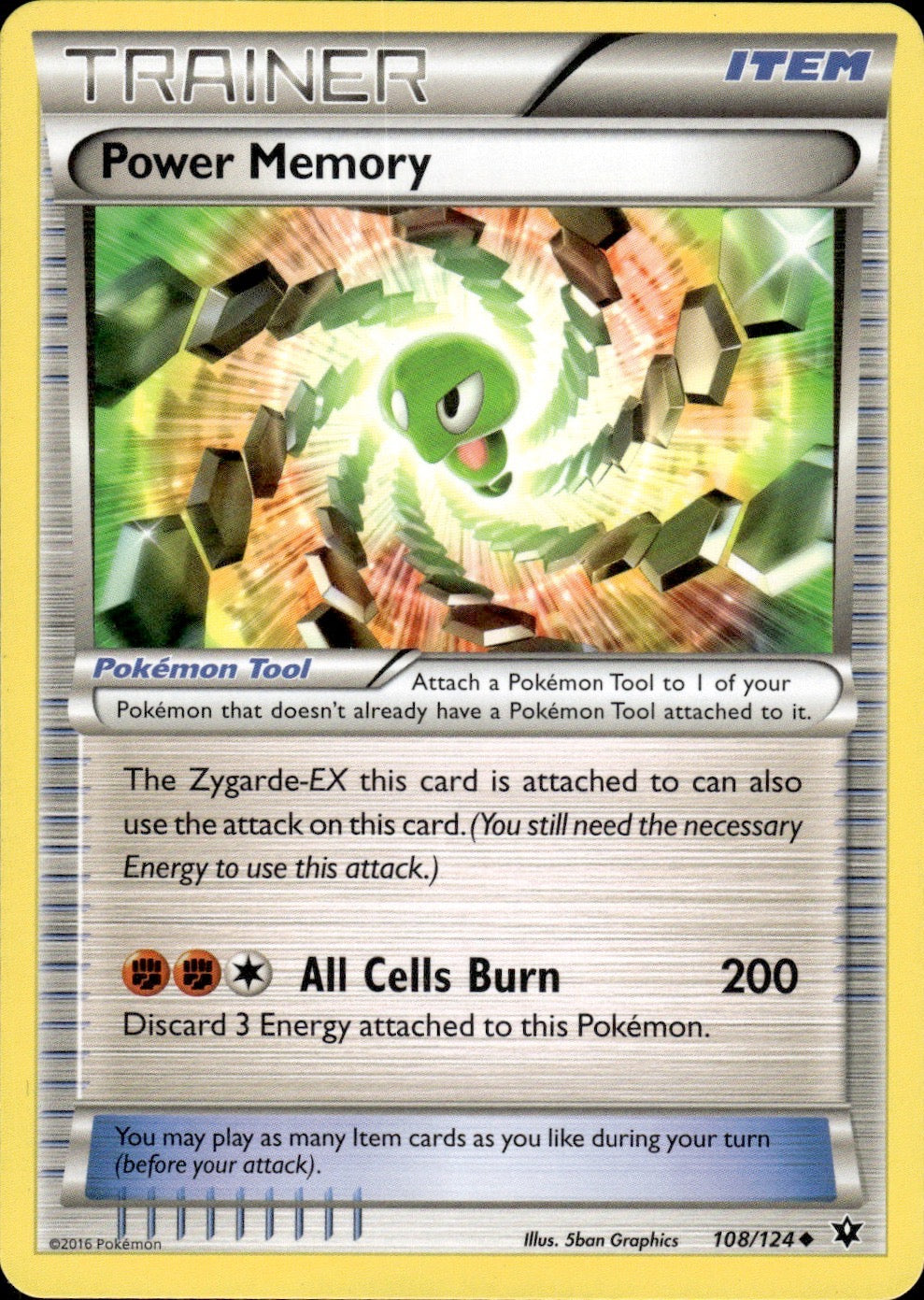 Power Memory 108/124 Uncommon Fates Collide Pokemon Lightly Played
