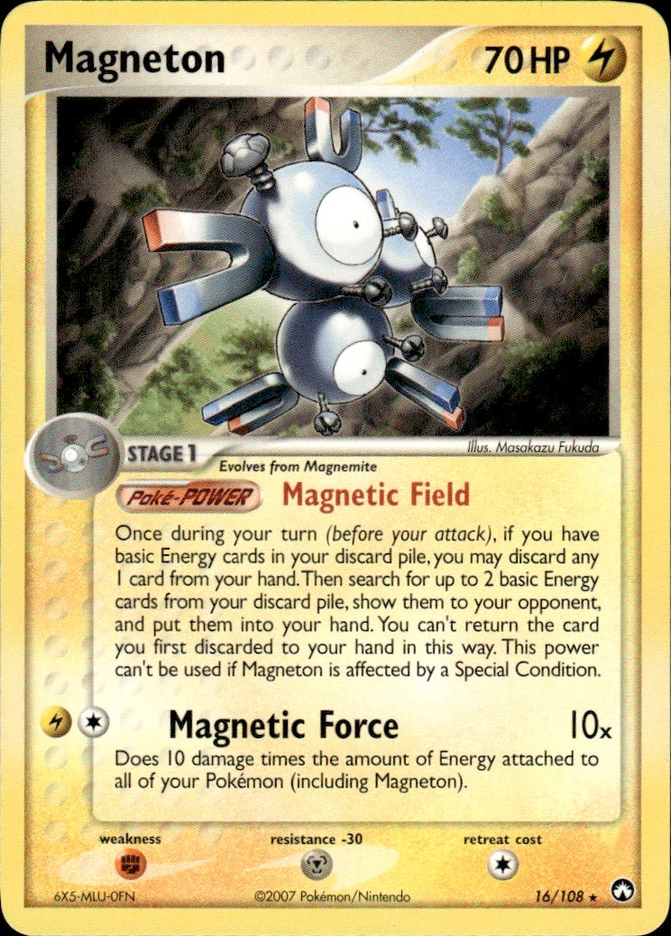 Magneton 16/108 Rare Power Keepers Pokemon Lightly Played