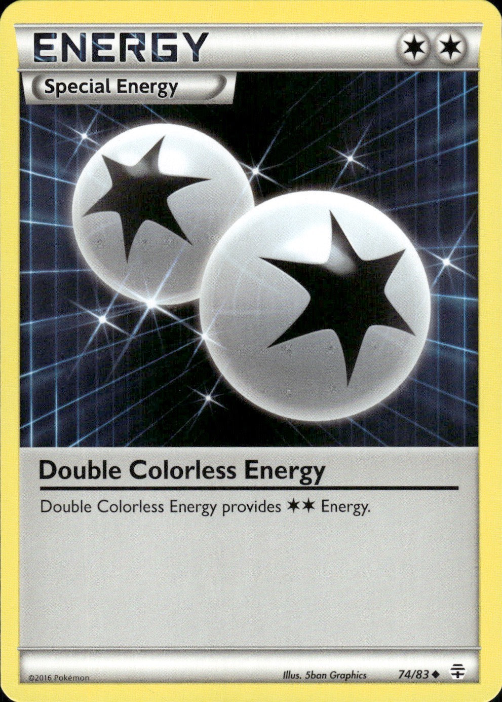Double Colorless Energy 74/83 Uncommon Generations Pokemon Lightly Played