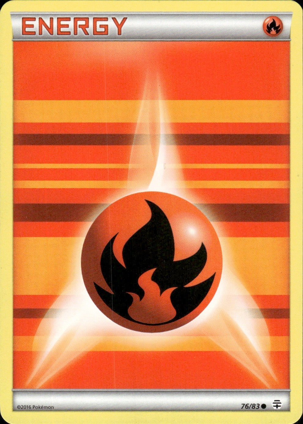 Fire Energy 76/83 Common Generations Pokemon Lightly Played
