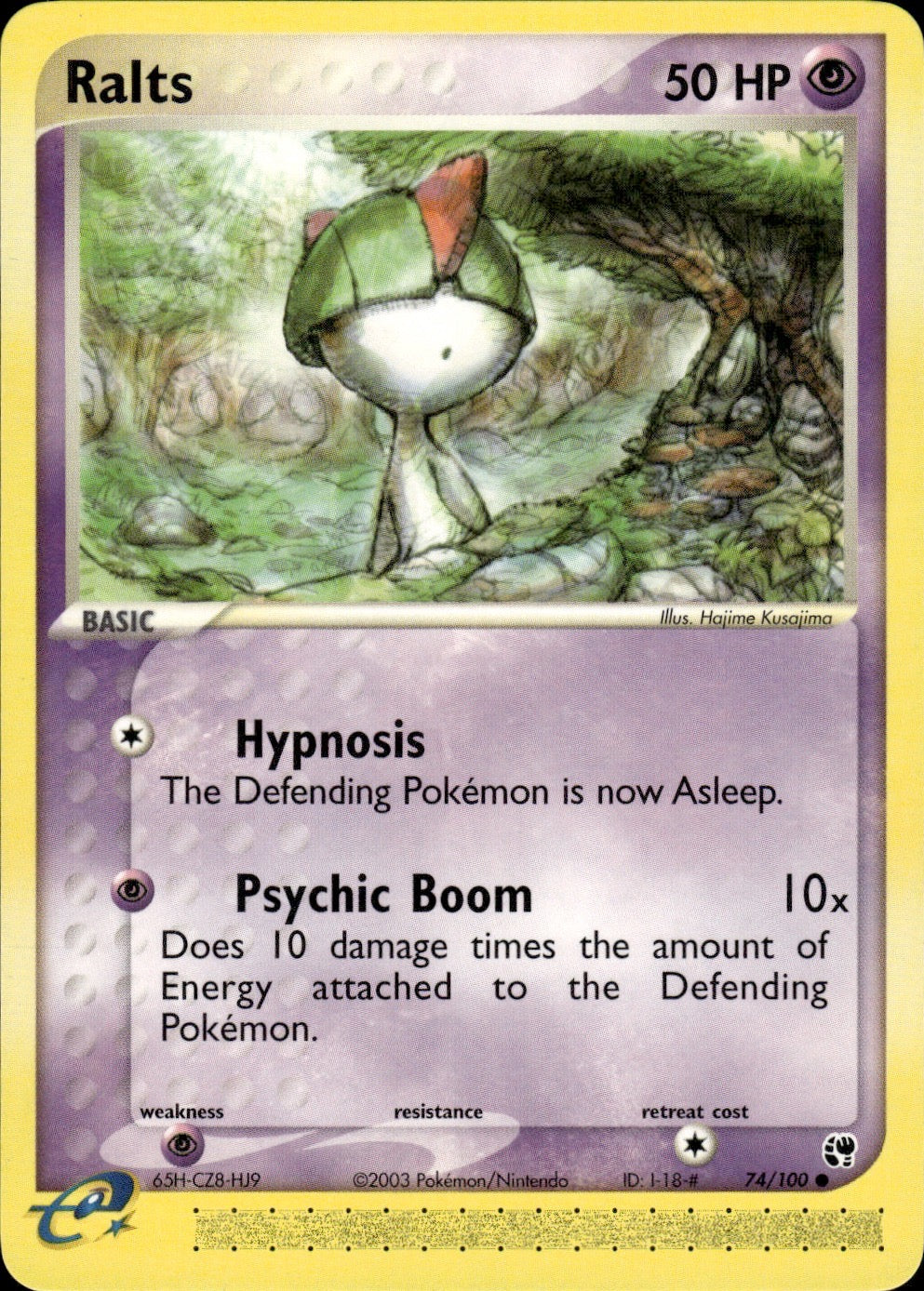 Ralts 74/100 Common Sandstorm Pokemon Lightly Played