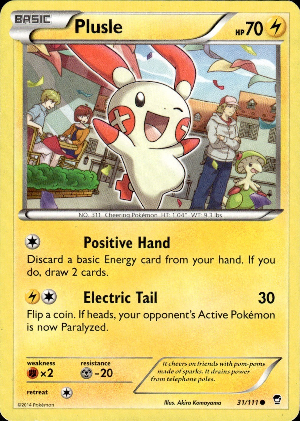 Plusle 31/111 Common Furious Fists Pokemon Lightly Played