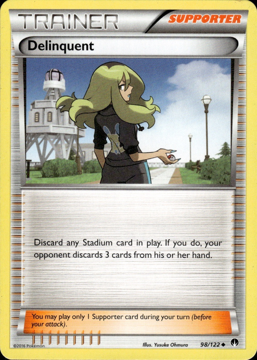 Delinquent 98/122 Uncommon BREAKpoint Pokemon Lightly Played