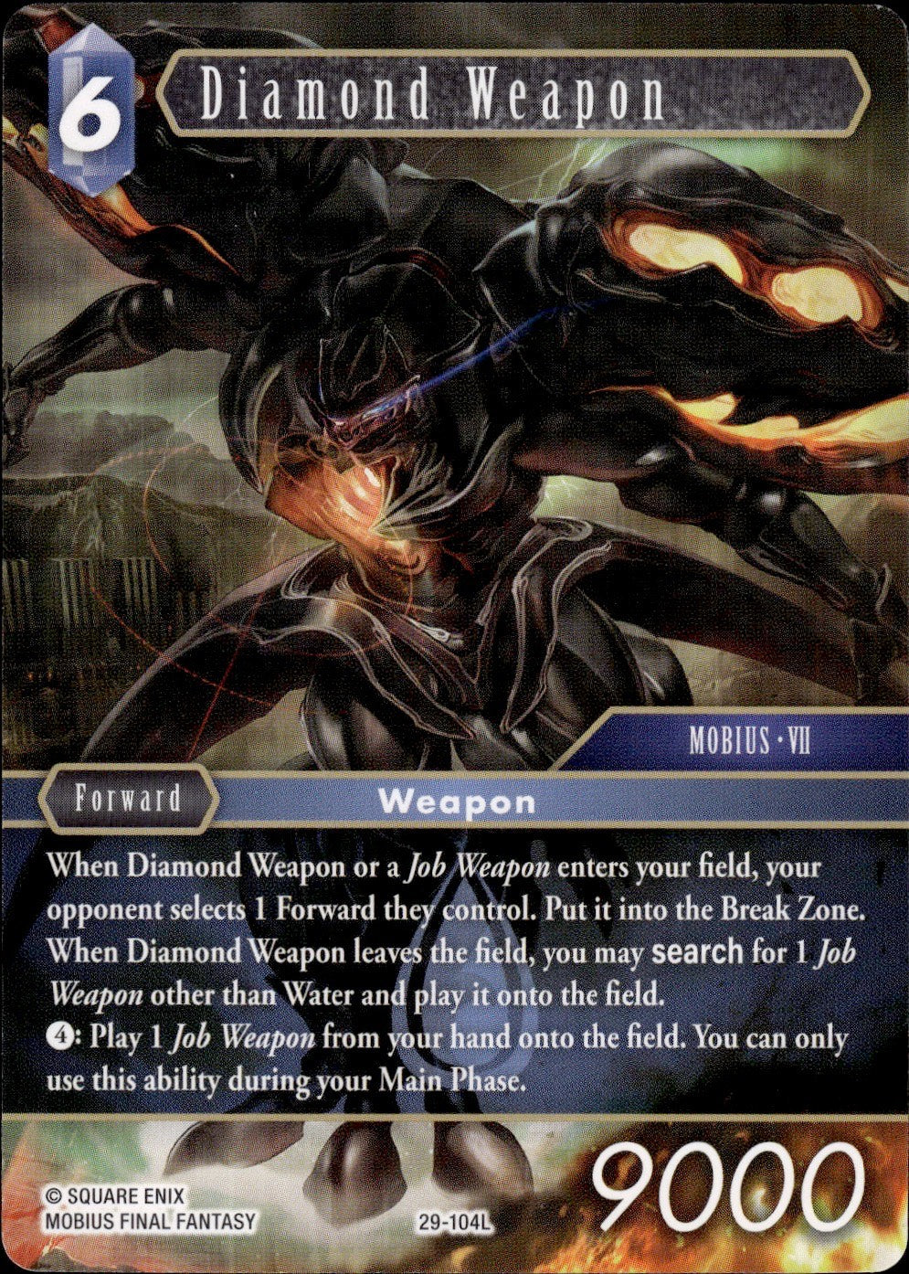 Diamond Weapon 29-104L Legend Blissful Eternity Final Fantasy Near Mint