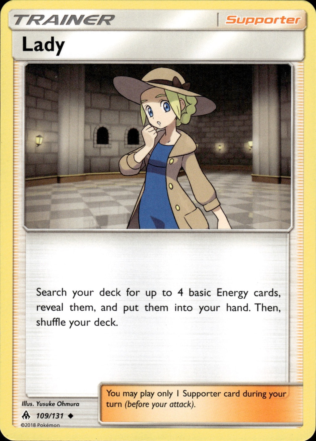 Lady 109/131 Uncommon Forbidden Light Pokemon Lightly Played