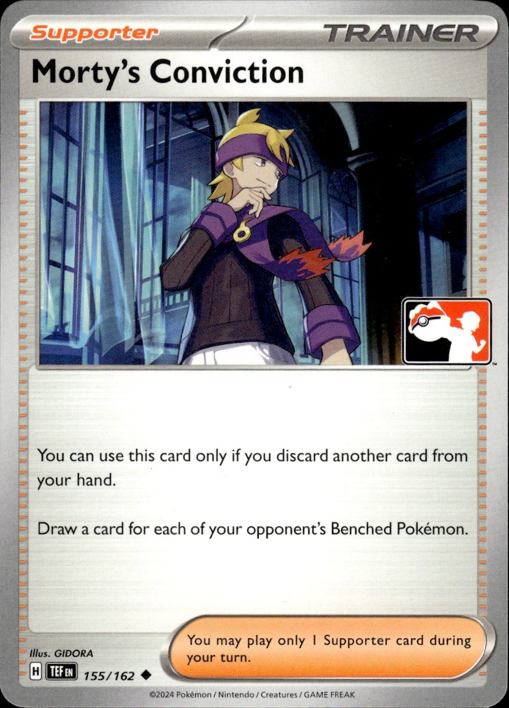 Morty's Conviction 155/162 Uncommon Prize Pack Series Cards Pokemon Near Mint