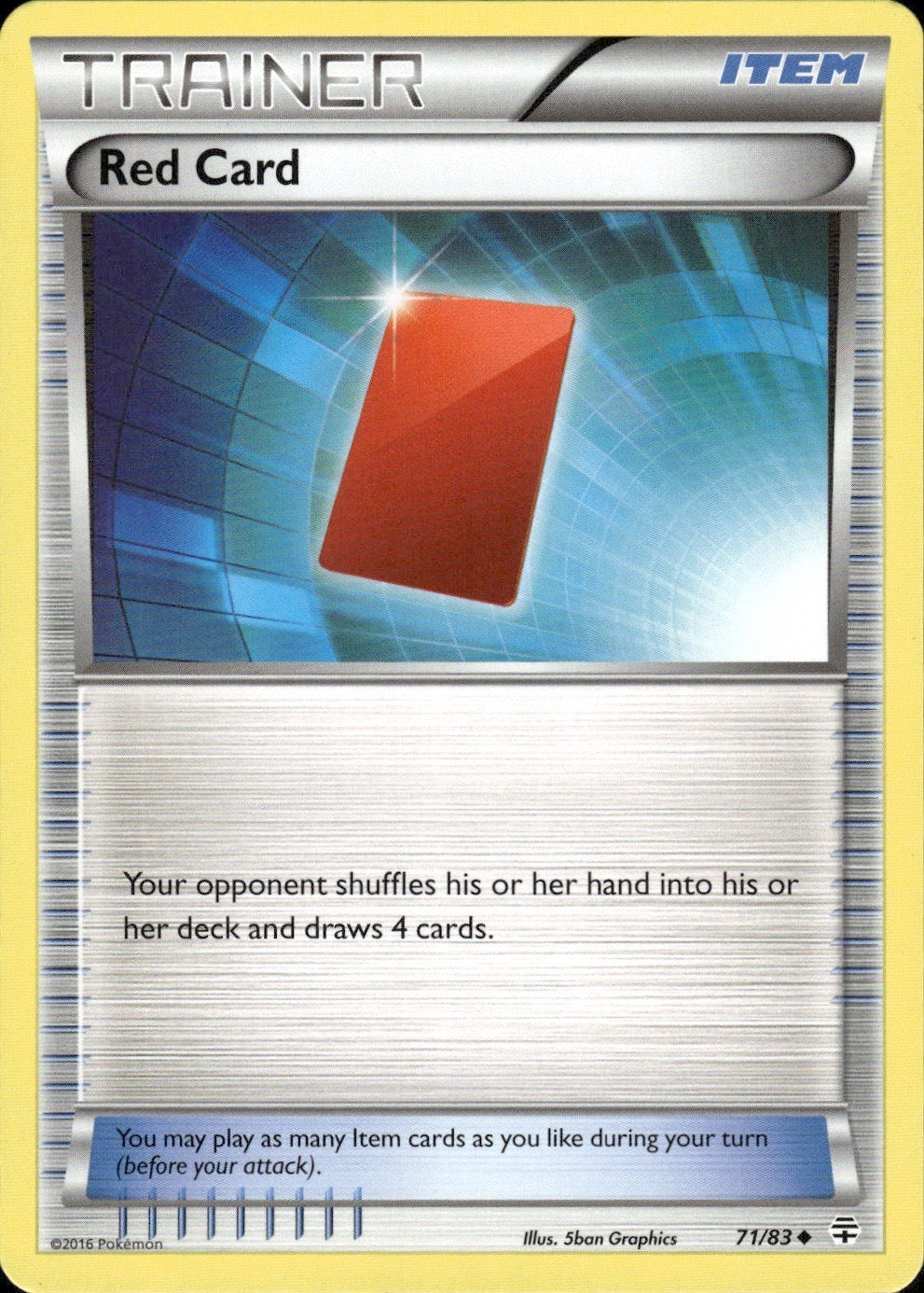 Red Card 71/83 Uncommon Generations Pokemon Lightly Played
