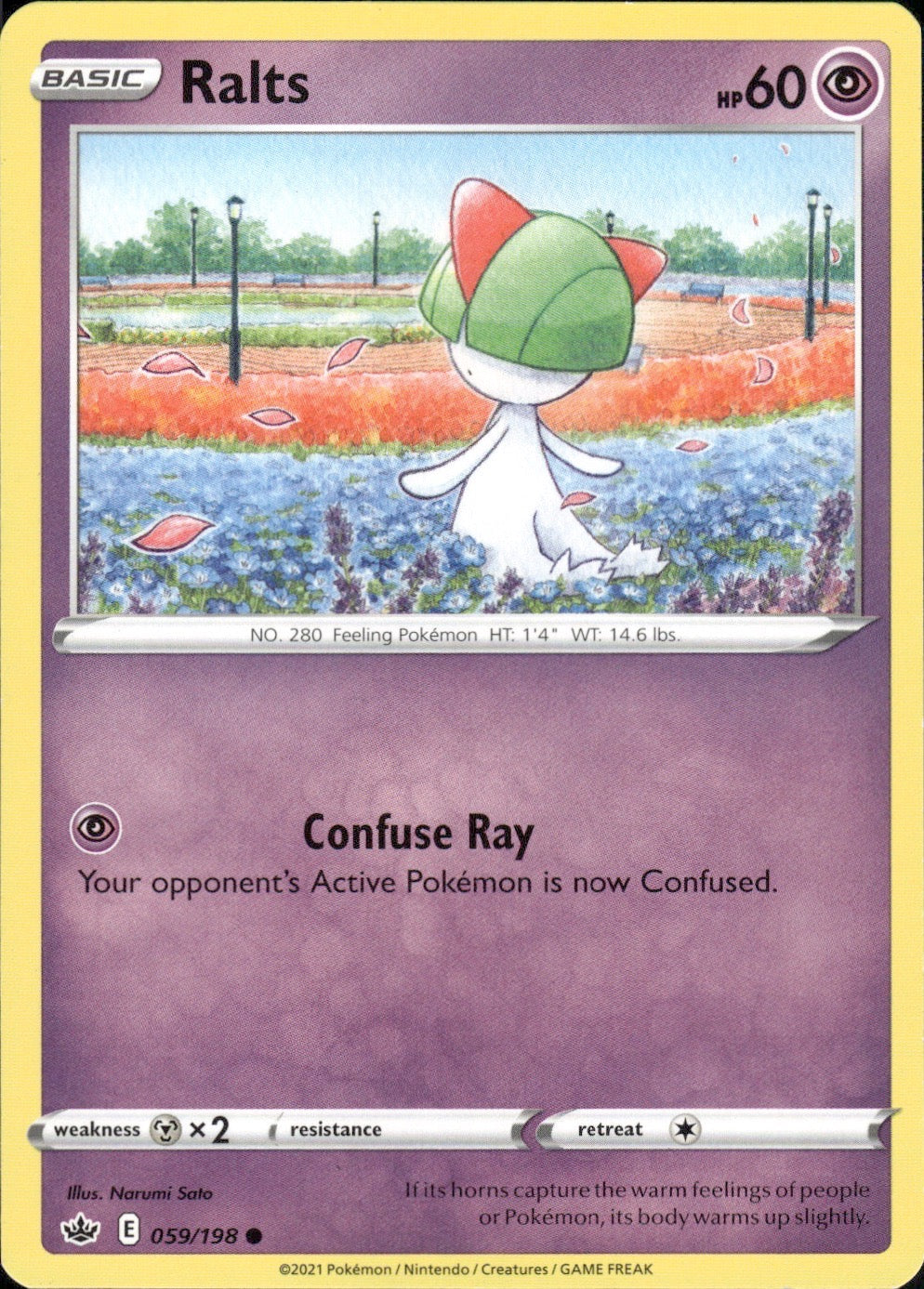 Ralts 059/198 Common Chilling Reign Pokemon Lightly Played